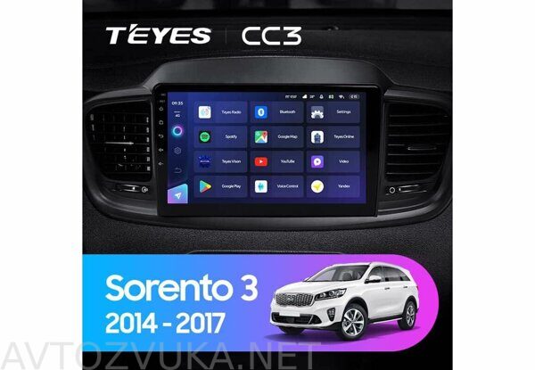Teyes CC3 для Kia Sorento 3 2014-2017 10,2"