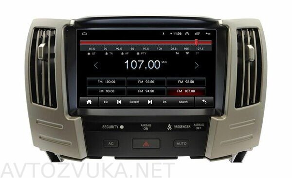 Штатная магнитола Toyota Harrier 2003 - 2012, Lexus RX 2003 - 2009 Wide Media LC9723QU-4/64 тип 2
